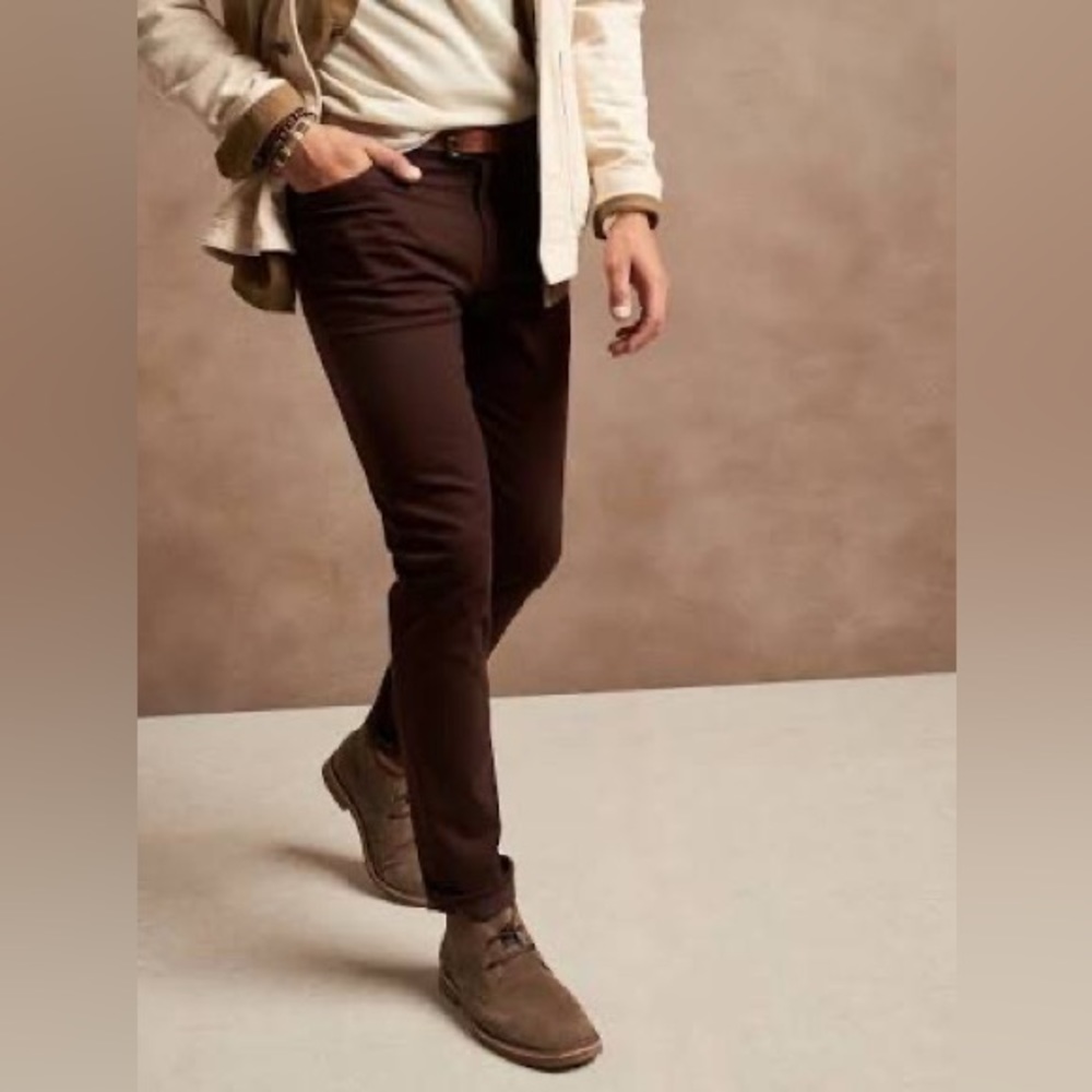 Banana Republic Brown Traveler Pants - 34x32